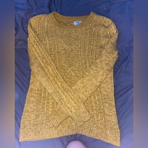 orange/yellow fall sweater